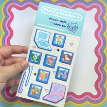 Load image into Gallery viewer, Handheld Gaming Puffy Sticker Sheet