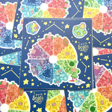 Load image into Gallery viewer, Rolling Friends 5x5in Sticker Sheet