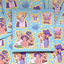 Load image into Gallery viewer, Pirate Squad 5x5in Sticker Sheet