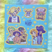 Load image into Gallery viewer, Pirate Squad 5x5in Sticker Sheet