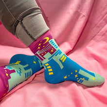 Load image into Gallery viewer, Dawn Cityscape Crew Cut Socks