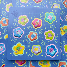 Load image into Gallery viewer, Flower Friends 5x5in Sticker Sheet
