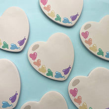 Load image into Gallery viewer, Paint Palette Heart Shaped Sticky Notes
