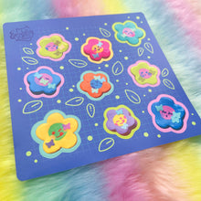 Load image into Gallery viewer, Flower Friends 5x5in Sticker Sheet