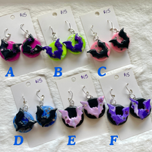 Load image into Gallery viewer, Polymer Clay Bat Earrings
