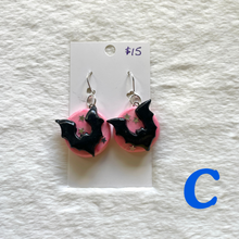 Load image into Gallery viewer, Polymer Clay Bat Earrings
