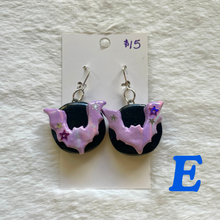 Load image into Gallery viewer, Polymer Clay Bat Earrings
