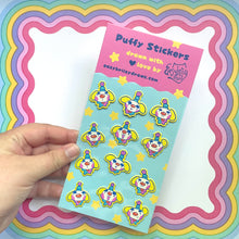 Load image into Gallery viewer, Gerald The Clown Dog Puffy Sticker Sheet
