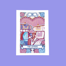 Load image into Gallery viewer, The Lovers of the Cosmos Tarot 5x7 Print
