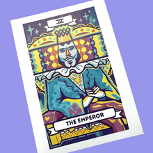 Load image into Gallery viewer, Emperor of the Cosmos Tarot 5x7 Print
