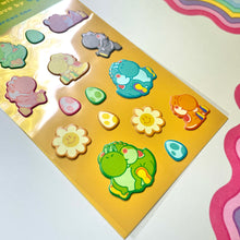 Load image into Gallery viewer, Dinosaur Babysitter Puffy Sticker Sheet
