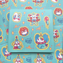 Load image into Gallery viewer, Circus Friends 5x5in Sticker Sheet
