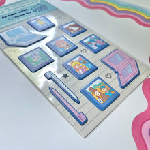 Load image into Gallery viewer, Handheld Gaming Puffy Sticker Sheet
