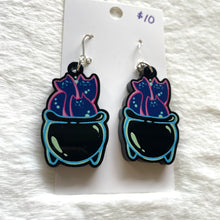 Load image into Gallery viewer, Cauldron Cats Earrings
