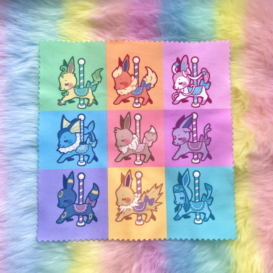 Colorful Foxes Lens Cloth