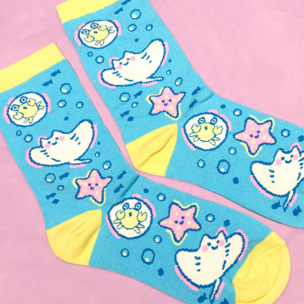 Ocean Pals Crew Cut Socks