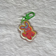 Load image into Gallery viewer, Strawbunny Acrylic Charm
