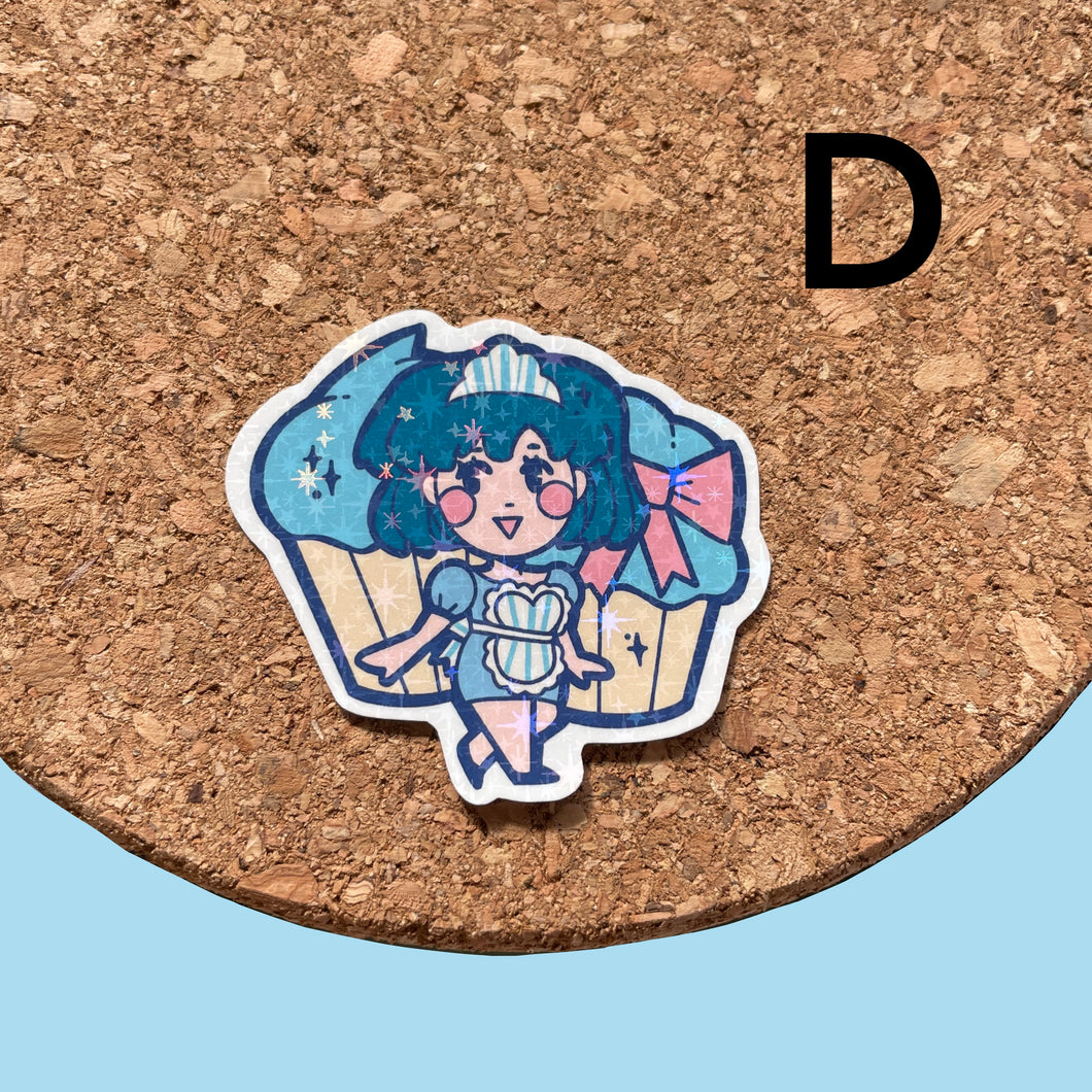 Magical Girl Team Holographic Stickers
