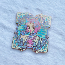 Load image into Gallery viewer, Pastel Butterfly Fighter Enamel Pin
